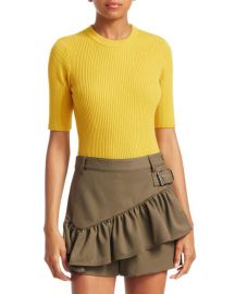 Rib Knit Short Sleeve Sweater by Phillip Lim 3.1 at Saks Fifth Avenue