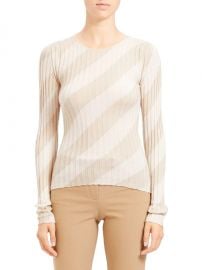 Ribbed Intarsia Diagonal Stripe Pullover at Saks Fifth Avenue