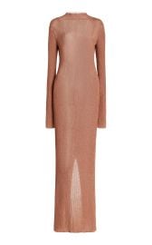 Ribbed-Knit Lurex Gown By Laquan Smith at Moda Operandi