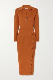 Ribbed-Knit Midi Dress by Self Portrait at Net A Porter