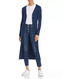 Ribbed Long Cardigan by Aqua at Bloomingdales