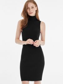 Ribbed Mock Neck Dress at 525 America