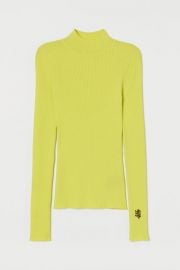 Ribbed Mock-turtleneck Sweater at H&M