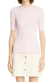 Ribbed Silk & Cashmere Henley at Nordstrom