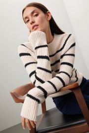 Ribbed Stripe Sweater by VINCE Rent the Runway at Rent the Runway