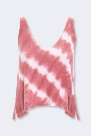 Ribbed Tie-Dye Tank Top in Rose at Forever 21