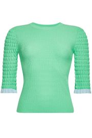 Ribbed Top with Ruffle Trim by See by Chloe at Stylebop