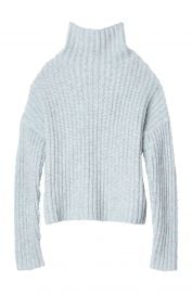 Ribbed Turtleneck Pullover by La Vie Rebecca Taylor at Rebecca Taylor