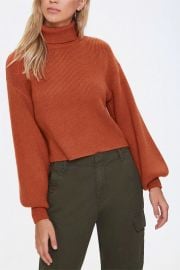 Ribbed Turtleneck Sweater at Forever 21