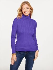 Ribbed Turtleneck Sweater Talbots at Talbots