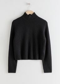 Ribbed Wool Relaxed Turtleneck at & Other Stories