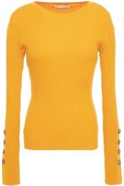 Ribbed cotton-blend sweater at The Outnet