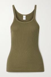 Ribbed cotton-jersey tank at Net A Porter