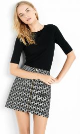 Ribbed elbow sleeve sweater at Express