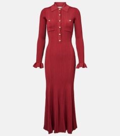 Ribbed-knit midi dress at Mytheresa