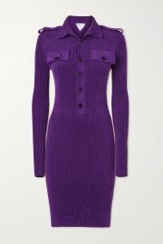 Ribbed-knit turtleneck mini dress at Net a Porter