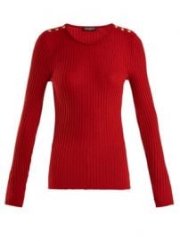 Ribbed-knit wool-blend top at Matches