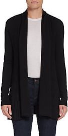 Ribbed open front cardigan at Saks Off 5th