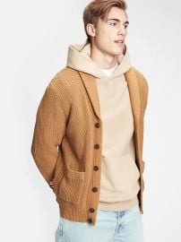 Ribbed shawl cardigan at Gap