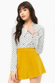 Ribbed skater skirt at Forever 21