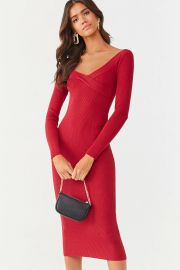 Ribbed sweater dress at Forever 21