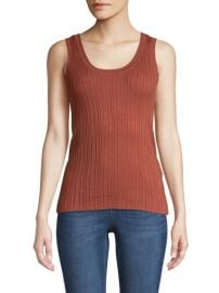 Ribbed tank top at Lord & Taylor