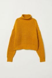 Ribbed turtleneck sweater at H&M