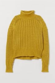 Ribbed turtleneck sweater at H&M