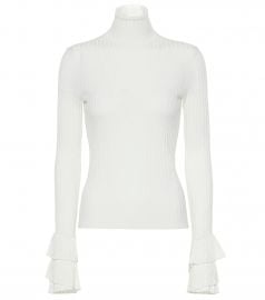 Ribbed wool turtleneck sweater at Mytheresa