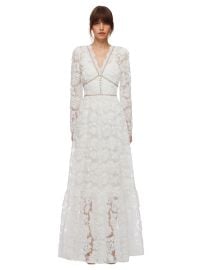 Ribbon Lace Maxi Dress self-portrait-US at Self Portrait