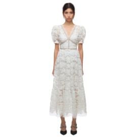 Ribbon Lace Midi Dress  Self-Portrait at Self Portrait