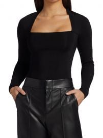 Ricarda Squareneck Stretch Knit Top at Saks Fifth Avenue