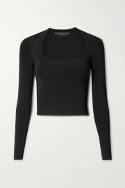 Ricarda cropped stretch-knit top at Net a Porter