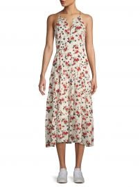 Richards Silk Floral Midi Dress at Saks Off 5th