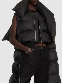 Rick Owens Babel mountain cropped down jacket at Luisaviaroma