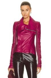 Rick Owens Biker Jacket in Fuchsia FWRD at Forward