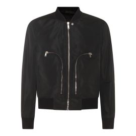 Rick Owens Black Bauhaus Bomber Jacket at Cettire