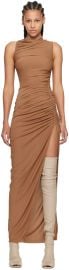 Rick Owens Brown Svita Maxi Dress at ssense