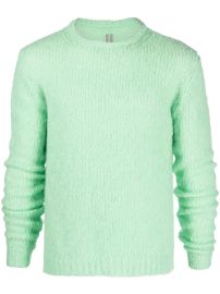 Rick Owens Crew Neck mohair-blend Jumper - at Farfetch