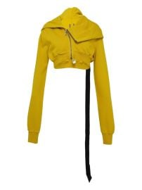 Rick Owens DRKSHDW Micro Mountain Hoodie Yellow at Farfetch
