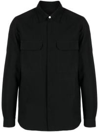 Rick Owens Luxor Twill Shirt Jacket Black at Farfetch