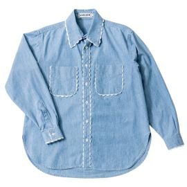 Rickrack Perfect Shirt - Chambray at Daughters