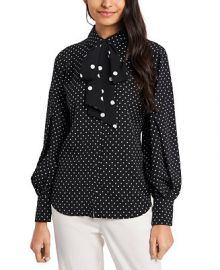 Riley   Rae Camille Bow Neck Blouse  Created for Macy s   Reviews - Tops - Women - Macy s at Macys