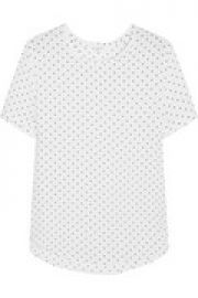 Riley polka-dot washed-silk top at The Outnet