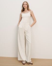 Rimini Wide-Leg Pant in Dove White Multi at Veronica Beard