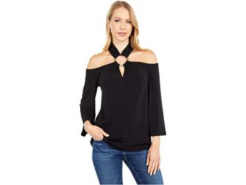 Ring Twist Neck Top by Michael Kors at Zappos