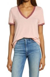 Ringer V-Neck T-Shirt at Nordstrom