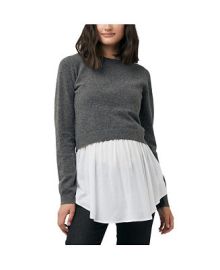 Ripe Maternity Maternity Sandy Detachable Nursing Knit Charcoal Marle - Macys at Macys