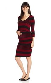 Ripe Maternity maternity Striped Nursing Tube Dress at Amazon