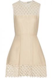 Rita crocheted cotton and linen-blend mini dress at The Outnet